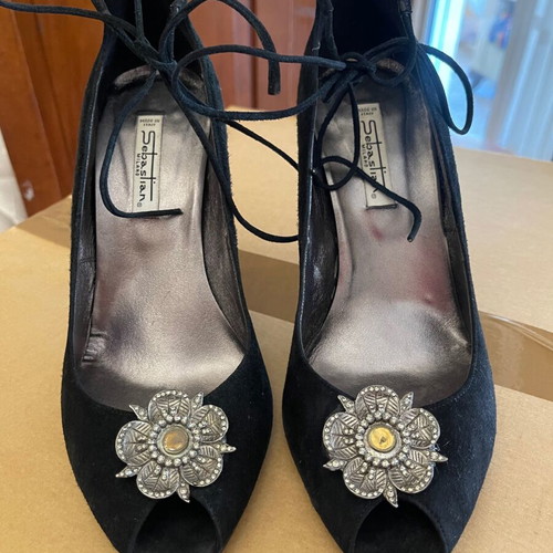 Branded Italian Pumps Size 38 Leather Suede
