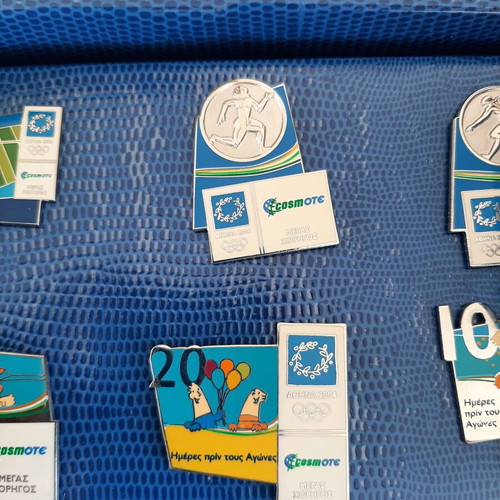Athens 2004 Olympic Games 12 cosmote pins like new