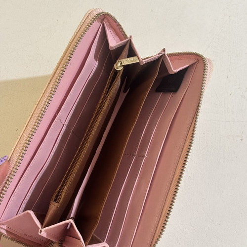 Verde large wallet nude pink color new