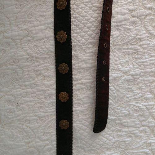 Brown leather belt like new size 80