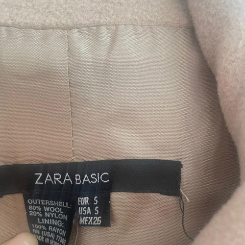 ZARA wool peacoat camel size S used