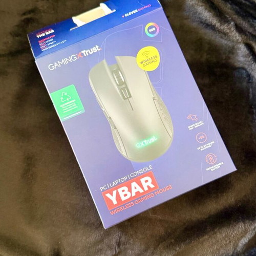 Trust GXT 923 YBAR wireless RGB gaming mouse 7200 DPI black new