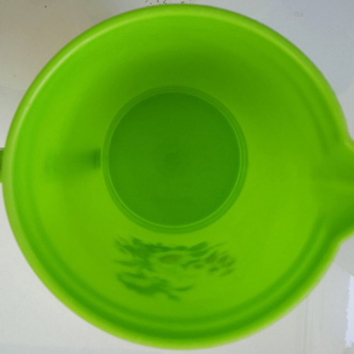 Small Monoplast Pitcher used, vintage, made in Greece, 15.2cm