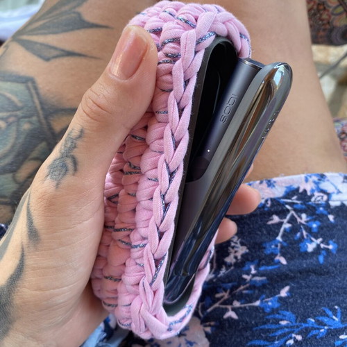Knitted case for IQOS device new, handmade cotton