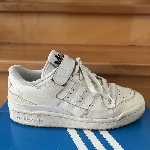 Adidas Forum 84 Low γυναικεία αθλητικά παπούτσια μεταχειρισμένα, λευκά με ιβουάρ, νούμερο 36 και 2/3
