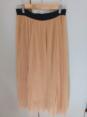 Pleated tulle skirt