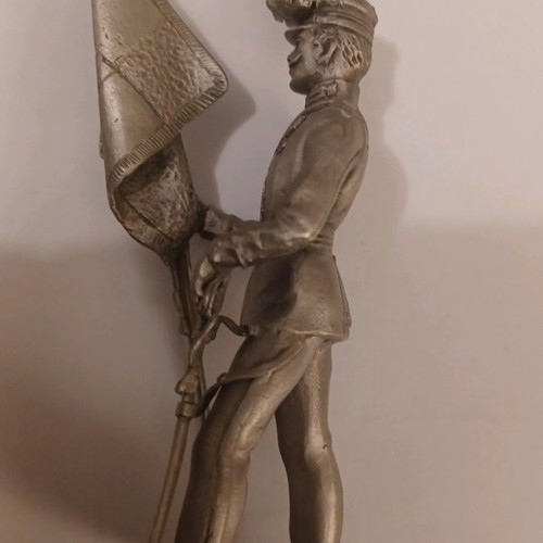 Figure of Greek Infantry Flag Bearer 1909 made of tin new