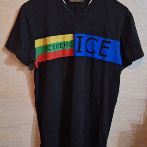 Iceberg vintage collectible T-shirt used, elastic logo front and back