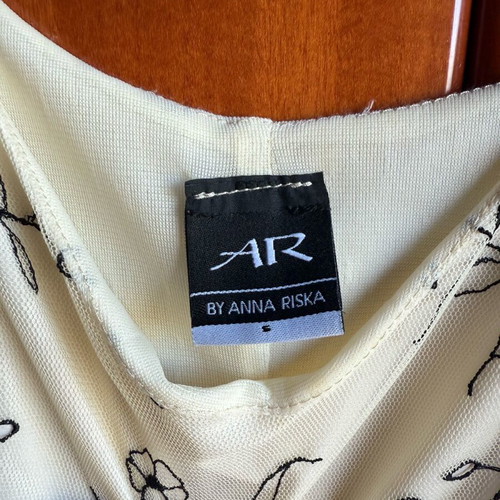 Anna Riska dress slim fit like new, black and white