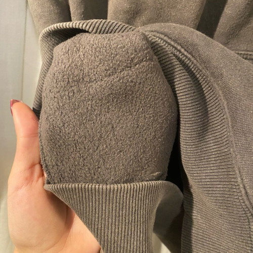 Vans sweatshirt used, gray with orange bleach marks
