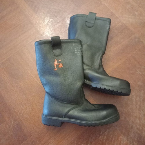EWS Leipzig Firefighter Boots new, leather, steel toe, heat resistant