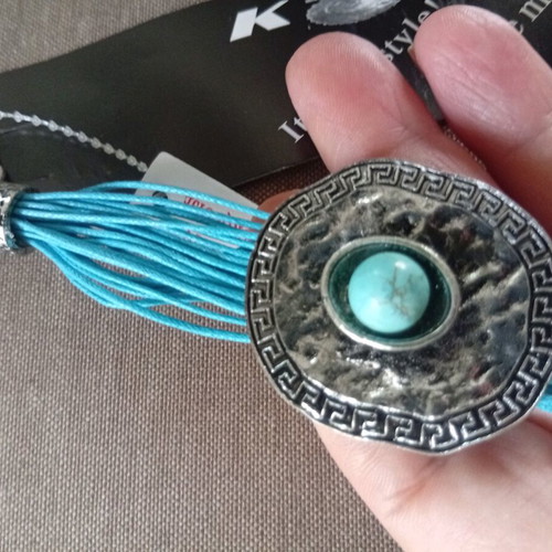 Handmade bracelet Kostibas with turquoise stone new
