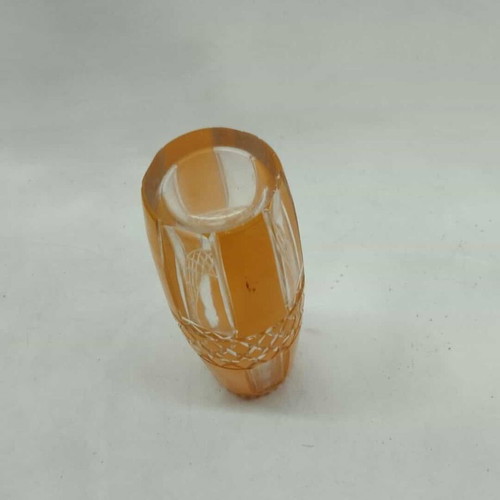 Glass vase used in yellow shade