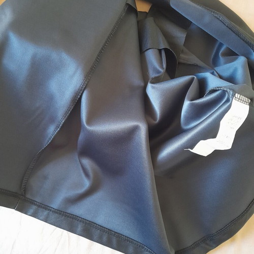 Wrap skirt like new, black leatherette, size S