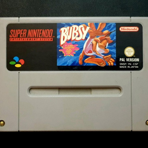 Bubsy game for Super Nintendo used