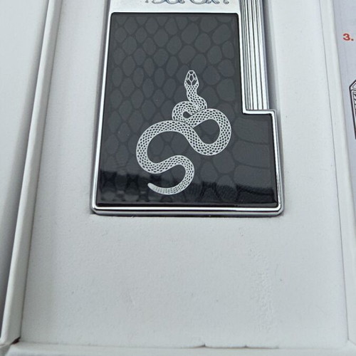 St.Dupont Snake Noir Lighter new, slim design