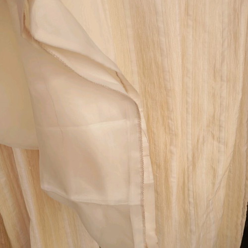 Formal set with corset and maxi skirt used, white and beige