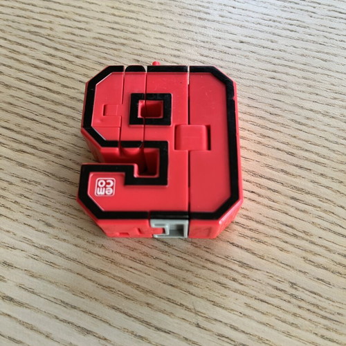 Pocket Morphers set of 9 numbers transforming into vehicles, like new