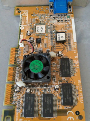 MSI NVIDIA Vanta RIVA TNT2 M64 32MB AGP κάρτα γραφικών μεταχειρισμένη