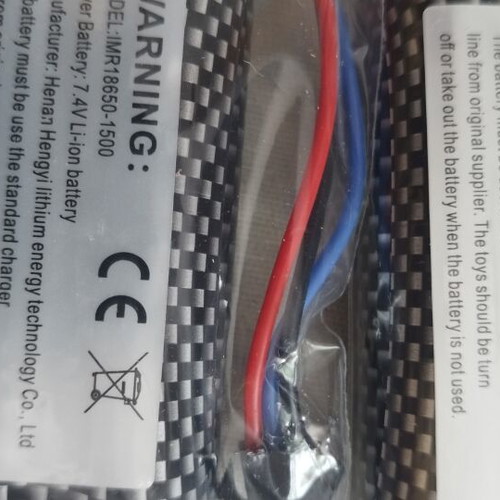 7.4V 1500mAh 18650 11.1Wh LiIon Battery pack of 2 new