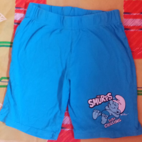 Boys' shorts blue, like new, size 7-8 years