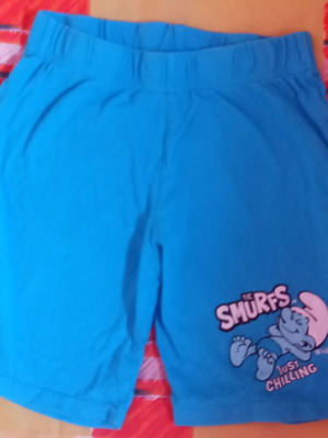 Boys' shorts blue, like new, size 7-8 years