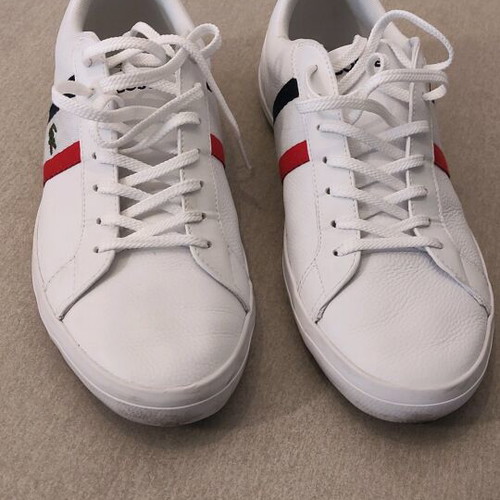 Lacoste shoes size 44 like new, white casual