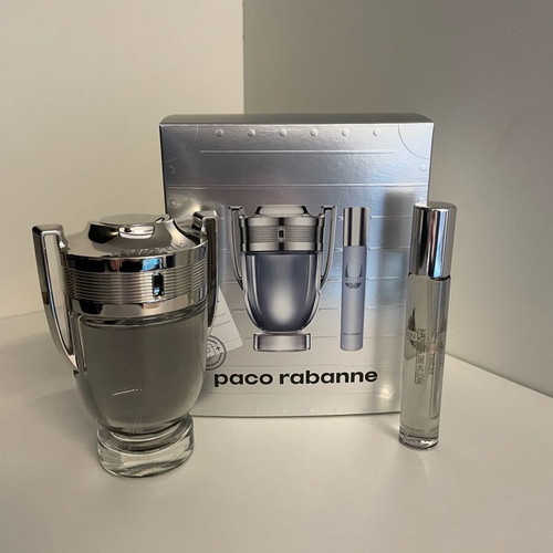 Paco Rabanne Invictus Eau De Toilette Gift Set 100ml + 20ml like new