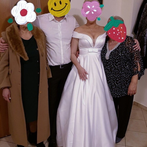 Wedding dress like new, white, size XL