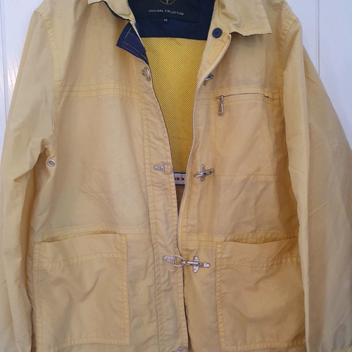 Access yellow coat used 90s light raincoat size M