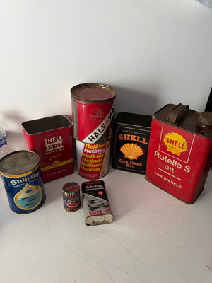 Метални кутии употребявани, комплект от 8 броя