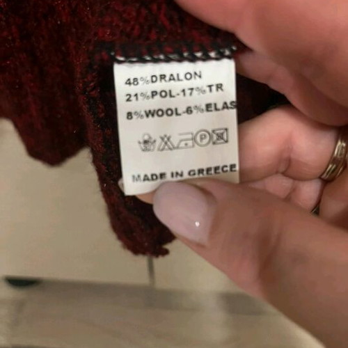Nouveau knitted cardigan like new, burgundy, size S