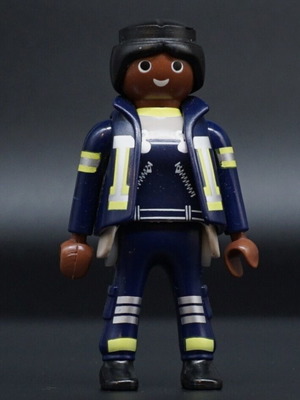 Playmobil firefighter woman figure No 8868 like new