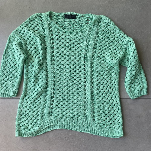 Zara knitted women's blouse with 3/4 sleeve, like new, size M 38