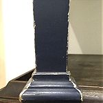  ξύλινο σκαμνί μασιφ πεύκο λακαρισμένο μπλε