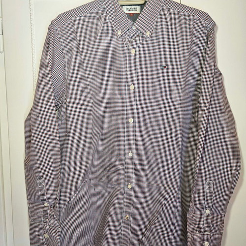 Hilfiger Denim men's checkered shirt size L like new