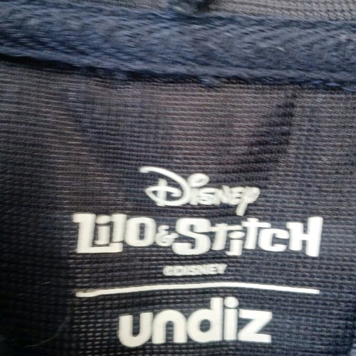 Disney Lilo & Stitch Undiz hoodie XS like new, dark blue plush sweatshirt