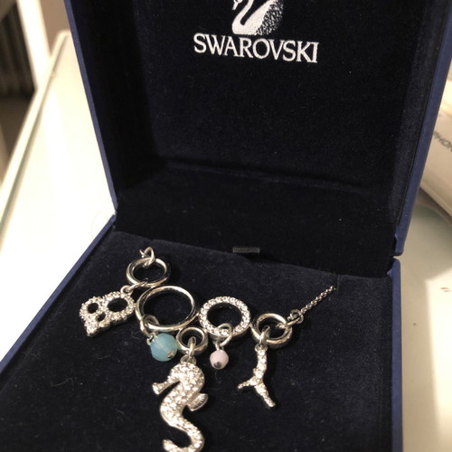 Swarovski κολιέ θαλασσινό καλοκαιρινό με πιστοποιητικό γνησιότητας, τελείως αφόρετο