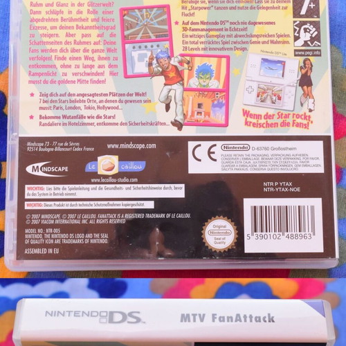 MTV FanAttack Nintendo DS game like new, simulation strategy