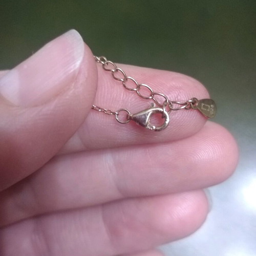 925 Gold Bracelet new with small zircon stones