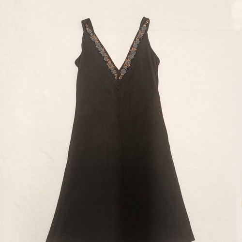 Black short dress Liu Jo size S like new with straps and V neckline