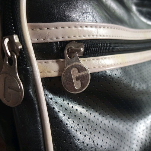 Gola shoulder bag used unisex large, black with white trim