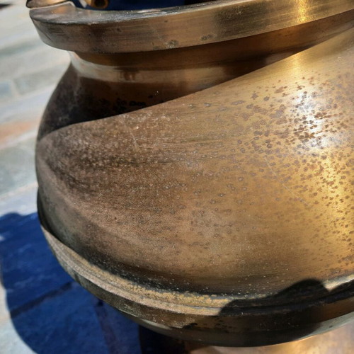 Vintage Brass Table Lamp / Lantern (Without Shade)