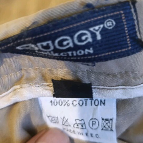 Buggy cargo pants size L like new, beige cotton