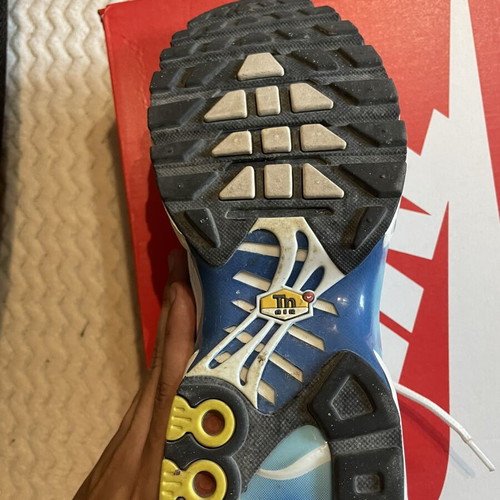 Nike Air Max Plus TN sneakers blue and white, size 43