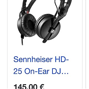 DJ Sennheiser Hd 25