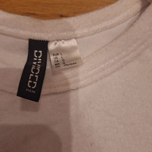 H&M terry cloth set like new, white