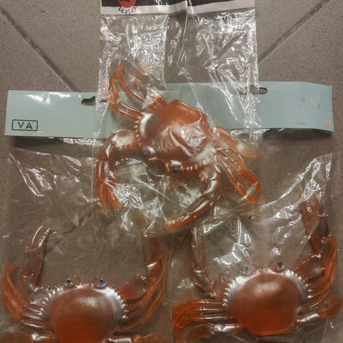 Silicone fishing crabs new, various sizes Yamashita-Yozuri-Uno