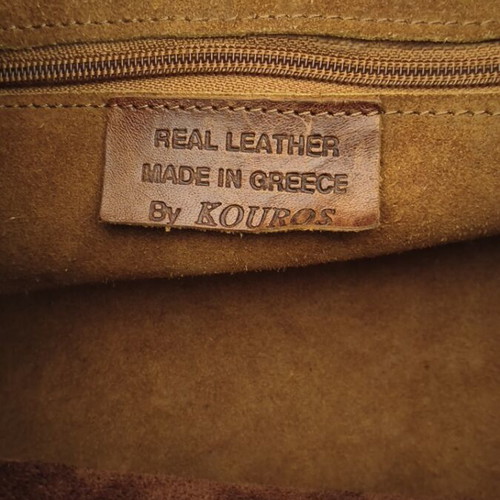 Kouros Leather Backpack like new, large brown 45x40x22 cm