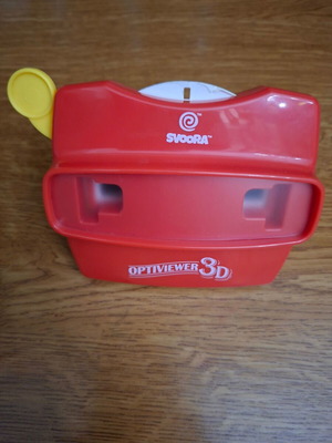 Svoora 3D Optiviewer red with circular reel, like new